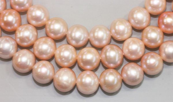 Natural Color 9.5-11mm Round Pearls