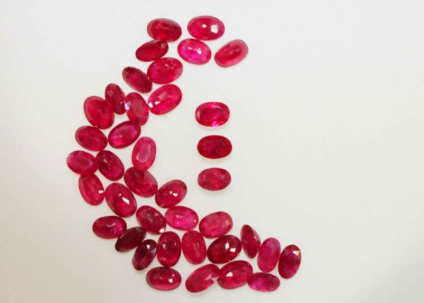 Ruby Faceted Oval @ $450.00/ct. - 4x6mm