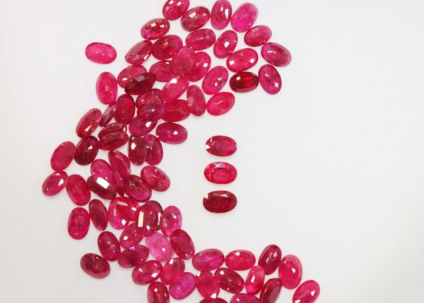 Ruby Faceted Oval @ $150.00/ct. - 4x6mm