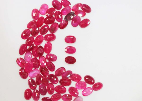 Ruby 4x6mm Ovals @ $75.00/ct.