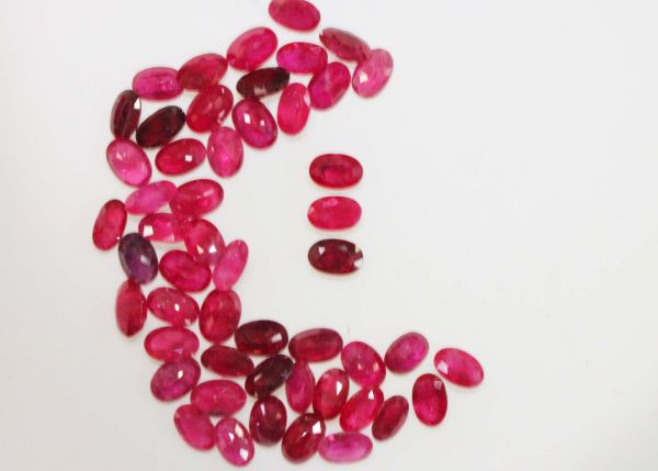 Ruby Faceted Oval @ $250.00/ct. - 4x6mm