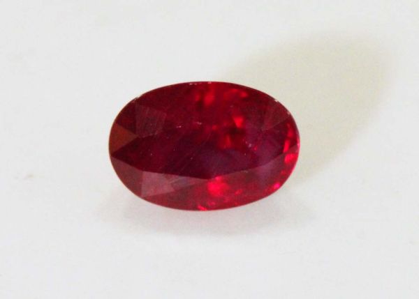 Ruby Faceted Oval, 0.82 ct. - 4x6.1mm
