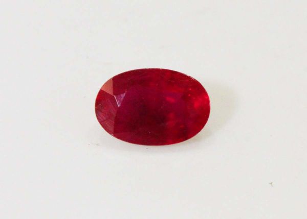 Ruby Faceted Oval, 0.60 ct. - 4.1x6mm