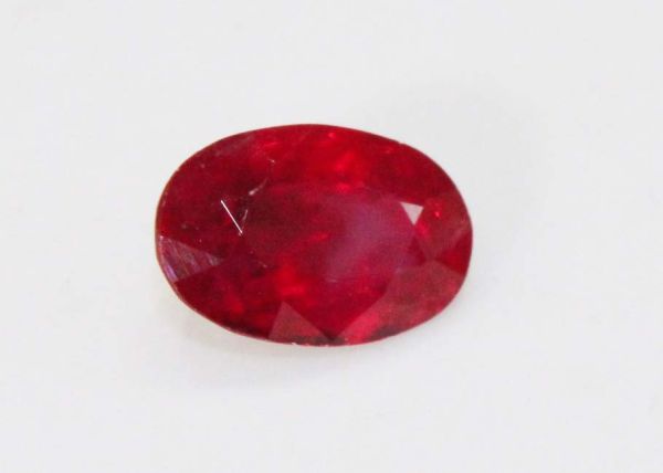 Ruby Faceted Oval, 0.65 ct. - 4.2x6.2mm