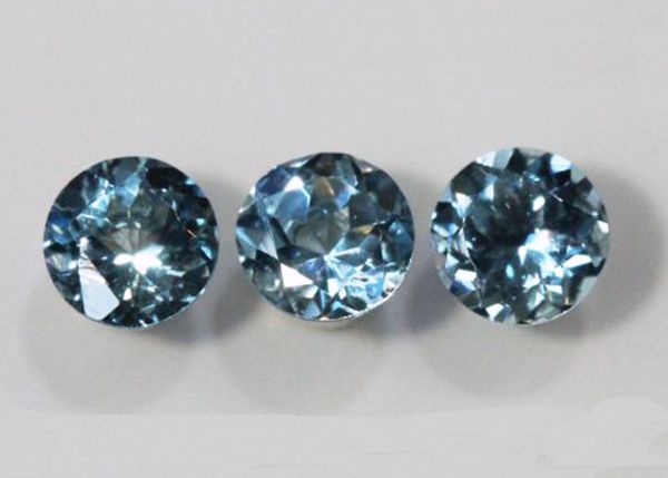 Aquamarine Faceted Round - 6mm, Best