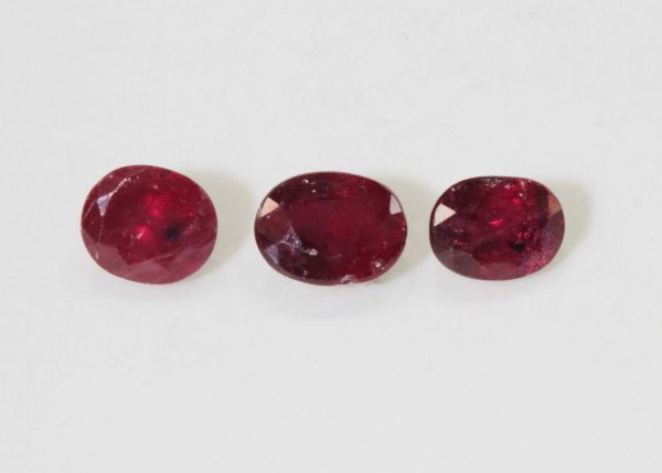 Ruby 3x4mm Ovals @ $20.00/ct.