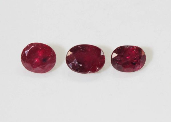 Ruby Faceted Oval @ $20.00/ct. - 3x4mm