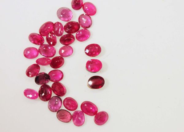 Ruby Faceted Oval @ $120.00/ct. - 3x4mm