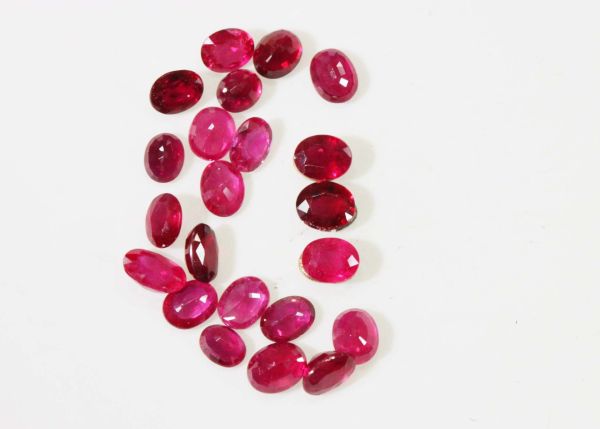 Ruby Faceted Oval @ $180.00/ct. - 3x4mm