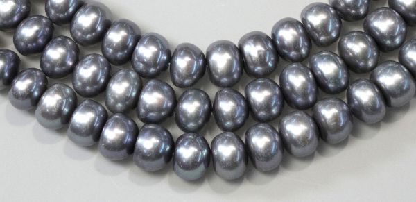8.5-9mm Pewter Button Pearls 