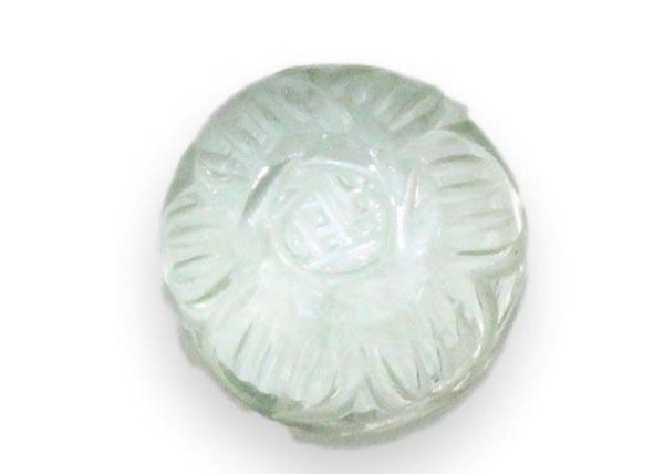 10 mm Carved Aquamarine Cabochon