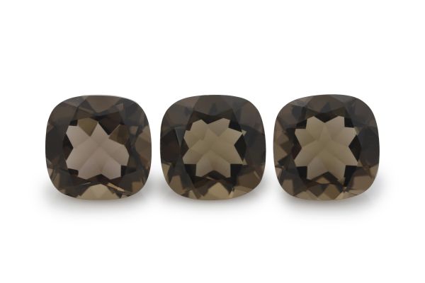 10x10 smoky quartz cushion antique