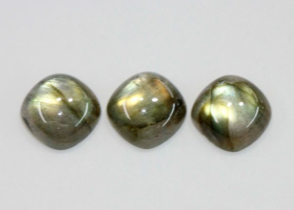Natural Labradorite Cushion Antique Cabochons - 10x10mm