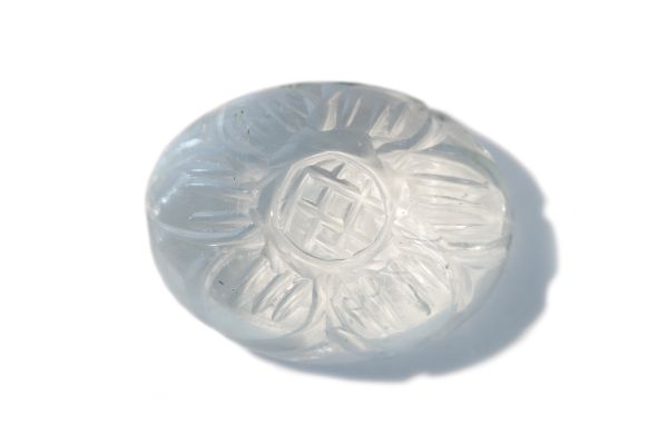 10x12 carved aqua cabochon