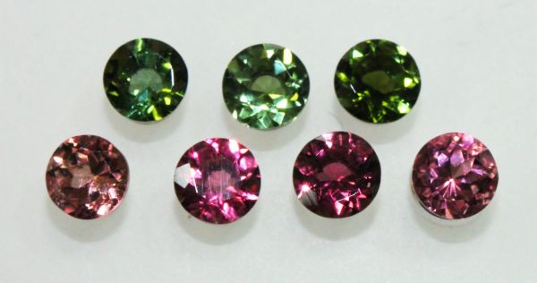 Tourmaline 5mm Faceted Rounds @ $37.50