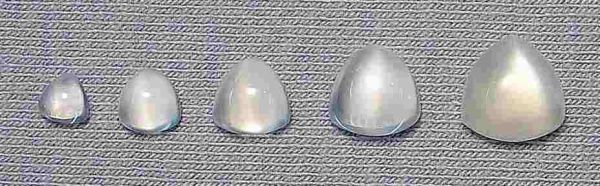 White Moonstone Trilliant Cabochons