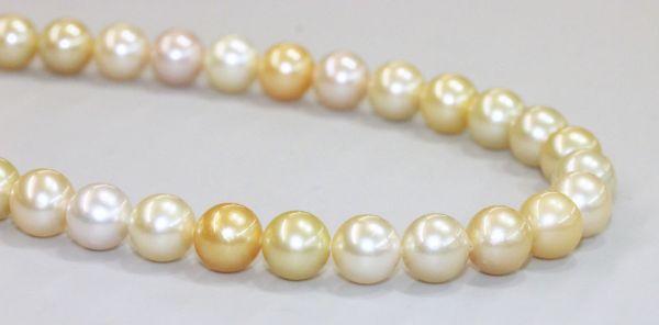 8-9mm South Sea Golden and White Pearl strands