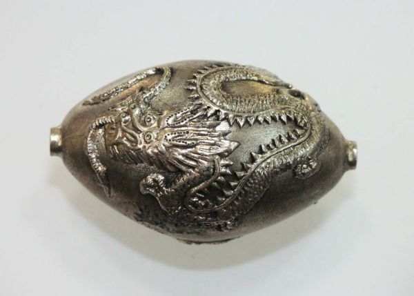 Dragon Beads 27x42mm - 40% Silver