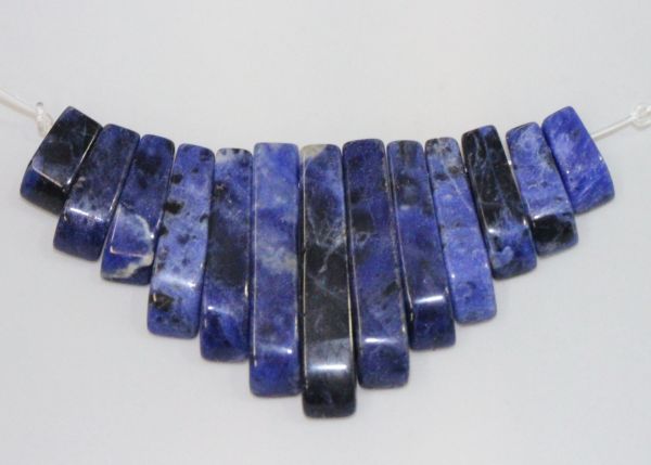 Sodalite 13-piece Small Tapered Strip