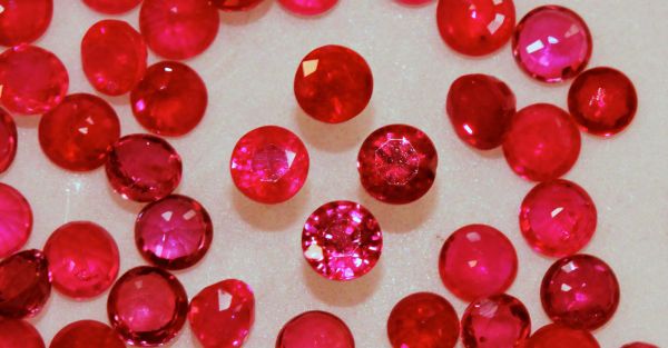 Ruby 3mm Faceted Rounds@ $125.00/ct.