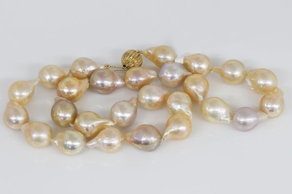 wholesale 12mm fireball pearl necklace
