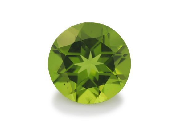 12mm faceted round peridot