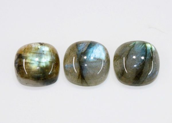 Natural Labradorite Cushion Antique Cabochons  - 12x12mm