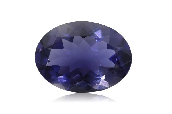 12x16mm faceted oval iolite