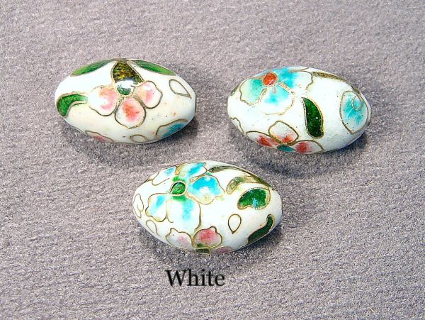 Cloisonn&eacute; Translucent Beads 15x25mm 