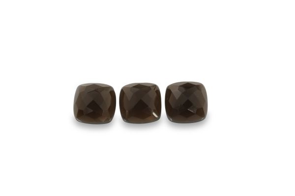Wholesale Smoky Quartz Rose Cut Cabochons – 14 mm