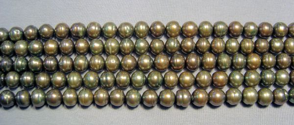 Bayberry 9mm Round & Ringed Pearls 