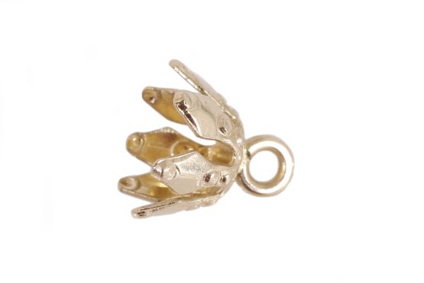 Wholesale 14K Yellow Gold Bell Caps – 5.25mm