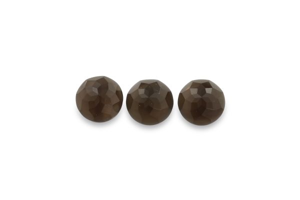 Wholesale Smoky Quartz Rose Cut Cabochons – 15 mm