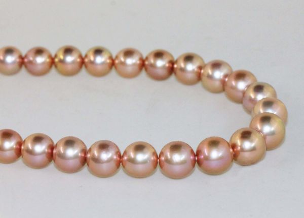 Natural Color 10-12mm Round Pearls