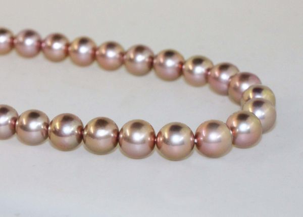 Natural Color 10-12mm Round Pearls - Gem Quality