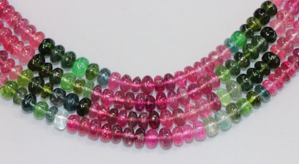 4.5-5mm Tourmaline Rondel Beads
