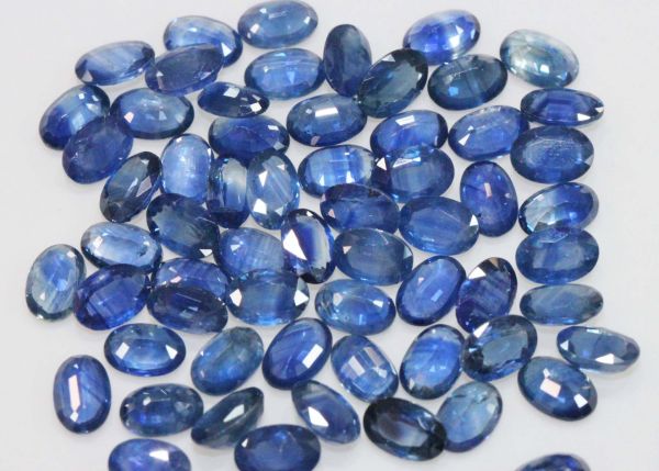 Sapphire Faceted Oval  Lot - 4x6mm