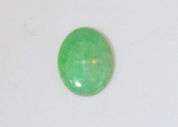 Natural Burmese Jadeite Translucent Oval Cabochon, 0.77 ct. - 6.1x8mm