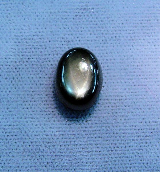 Black Star Sapphire Oval Cabochon 8.6x11.5mm - 7.80 cts.
