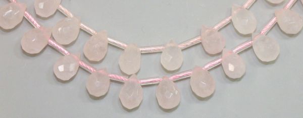 Rose Quartz Side-drilled Briolettes