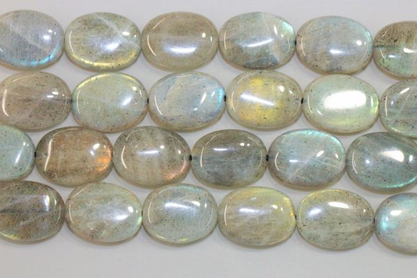 Smooth Oval Labradorite Beads