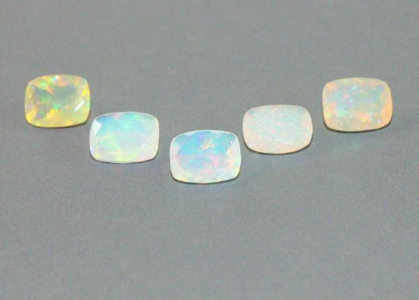 Opal Faceted Cushion Antique - 7x9mm 