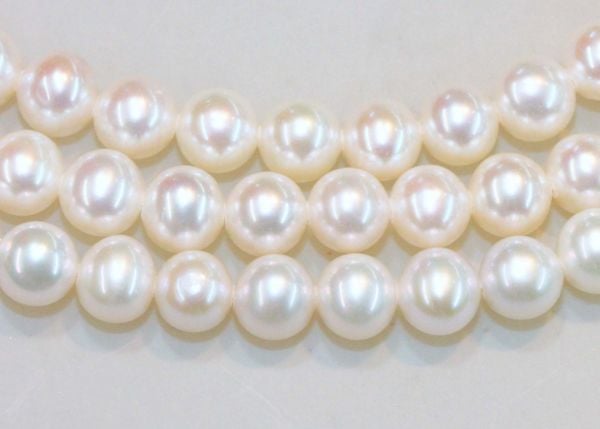 6-6.5mm Round White Pearls  