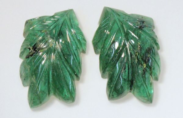 Carved Tourmaline Pair - 29.08 cts.