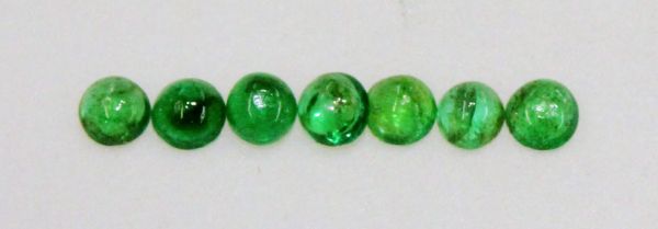 1.75mm Emerald Cabochons - Regular Grade
