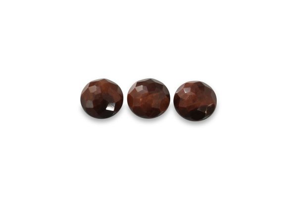 Wholesale Red Tigereye Rose Cut Cabochons – 18 mm