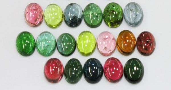 6x8mm Tourmaline Oval Cabochons