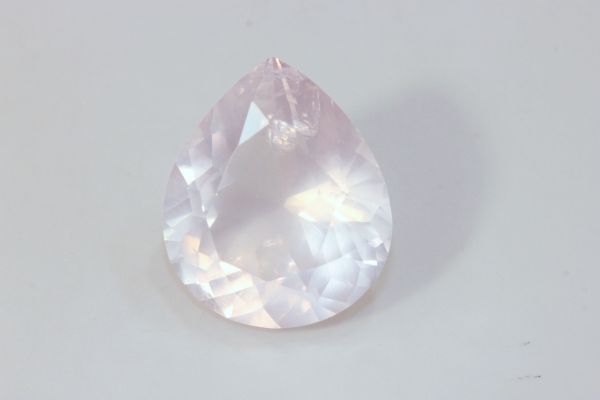 Rose Quartz Faceted Pear, 20.19 cts.