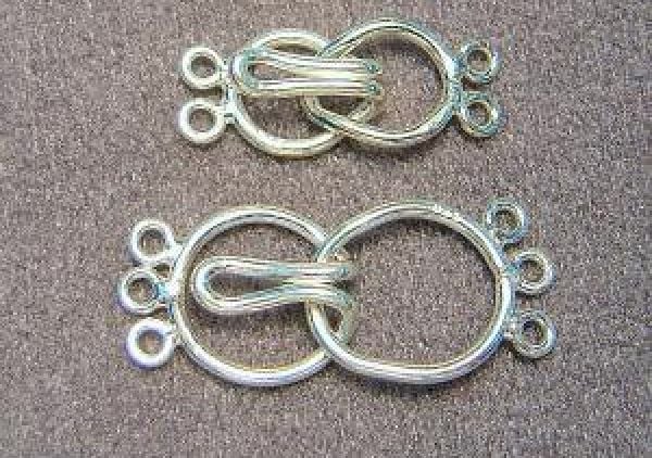 Sterling Loop Clasps - Hand-made