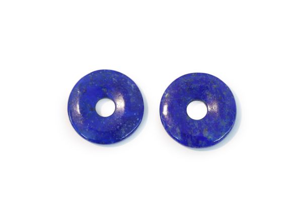  20mm Lapis Donut Pair